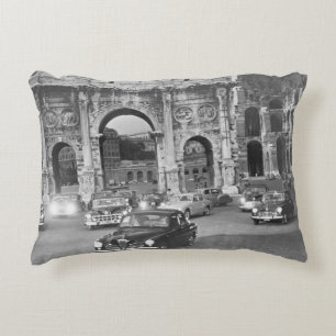 Almofada Decorativa Carros e monumentos antigos Roma Italyvintage,