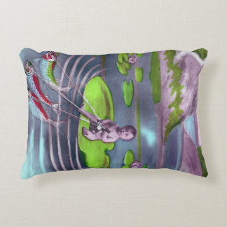 Almofada Decorativa Cartão postal francês da April Fool Vintage