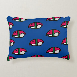 Almofada Decorativa Cartoon Kawaii Sushi, Arroz de Peixe e Algas Marin