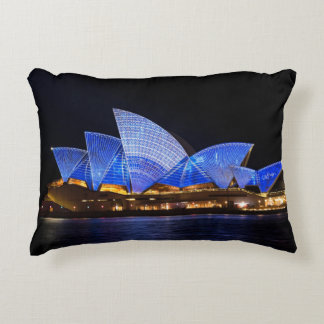 Almofada Decorativa Casa da Ópera de Sydney à Noite na Austrália
