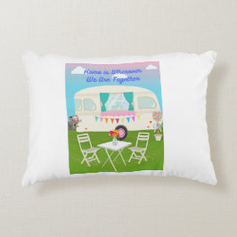 Almofada Decorativa Casa é onde quer que estejamos juntos