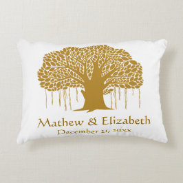 Almofada Decorativa Casamento exterior rústico da árvore de Banyan