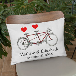 Almofada Decorativa Casamento Personalizado Da Bicicleta De Bicicleta 