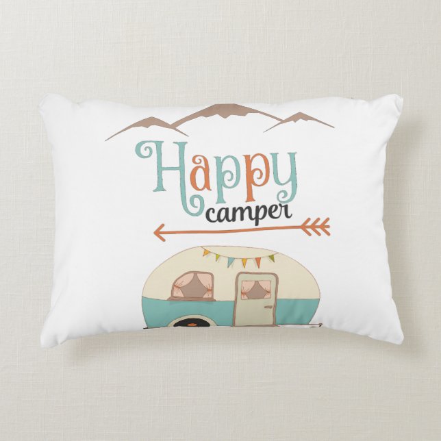 Almofada Decorativa CASAQUINHA FELIZ Cute Retro RV (Frente)