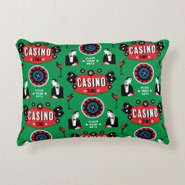 Almofada Decorativa Casino Gambling Poker Roulette