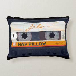 Almofada Decorativa Cassete de áudio retrô 80s personalizado Ênfase P
