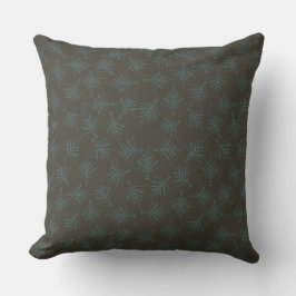 Almofada decorativa castanha escura