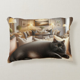 Almofada Decorativa Cat on sofa so comfort