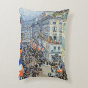 Almofada Decorativa Catorze de Julho, Rue Daunou de Childe Hassam