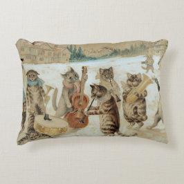 Almofada Decorativa Cats Carol Singing por Louis Wain