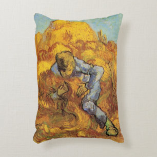 Almofada Decorativa Ceifeira (segundo Millet) por Vincent van Gogh