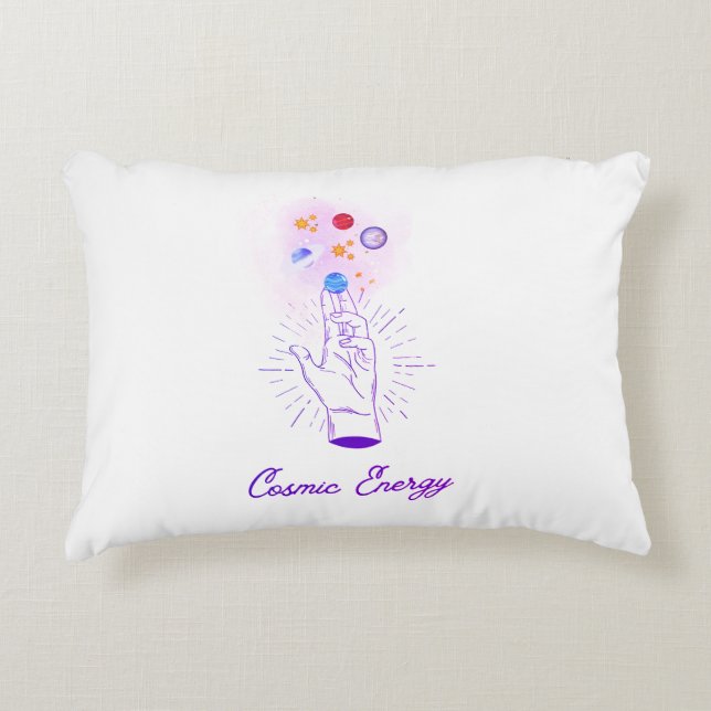 Almofada Decorativa Celestial Cosmic Hand Accent Pillow - Minimalist M (Frente)