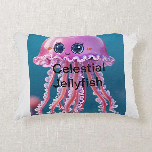 Almofada Decorativa Cellyfish Celestial (Frente)