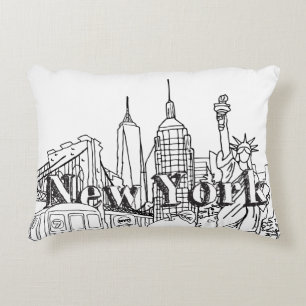 Almofada Decorativa Centro NYE New York Vacsing Souvenirs NYC Gift