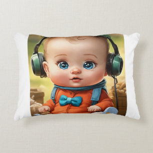 Almofada Decorativa Cérebro Pequeno Brilhante - Cara De Bebê Inteligen