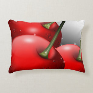 Almofada Decorativa Cerejas com gotas de areia