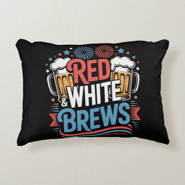 Almofada Decorativa Cerveja 4 de julho (Frente)