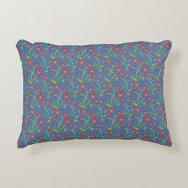 Almofada Decorativa Céu Azul | Margaridas Dançantes em Aquarela