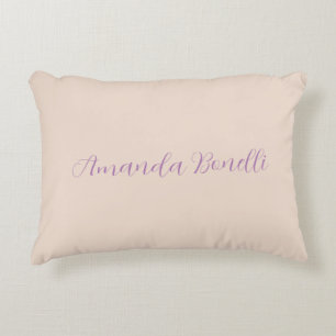 Almofada Decorativa Champanhe Rosa Simples Moderno Minimalista