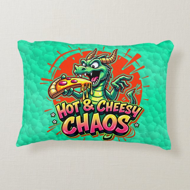 Almofada Decorativa Cheesy Dragon Delight (Verso)