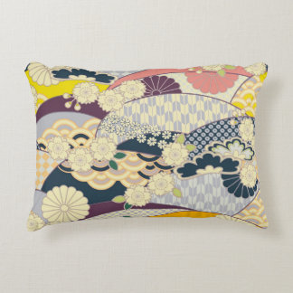 Almofada Decorativa Cherry Blossom Japonês Floral Red White