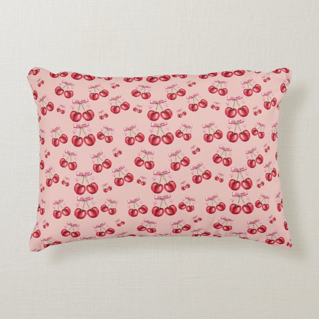 Almofada Decorativa Cherry Blossom Pink Pattern  (Frente)