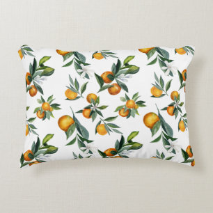 Almofada Decorativa Chic Watercolor Citrus Impressão