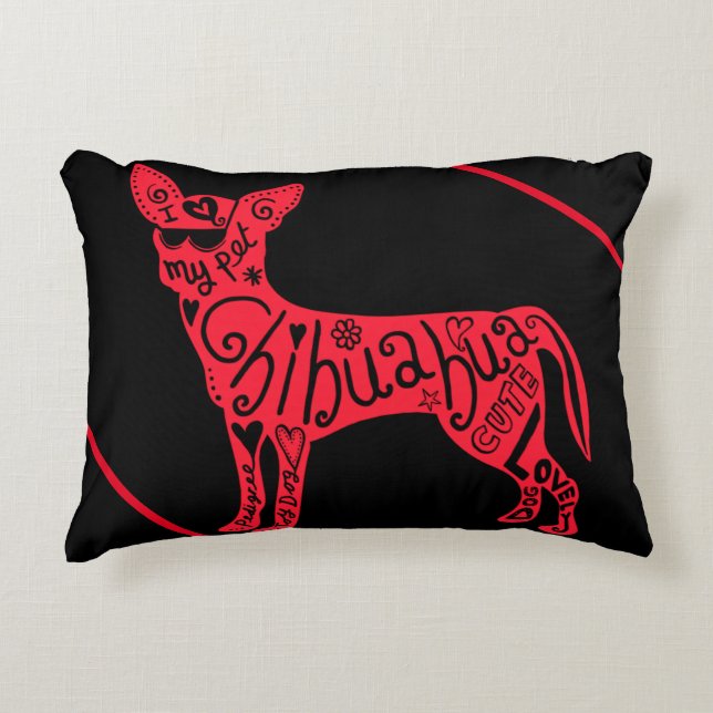 ALMOFADA DECORATIVA "CHIHUAHUA" (Frente)