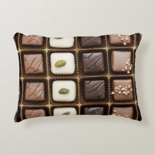 Almofada Decorativa Chocolate luxuoso Handmade em uma caixa