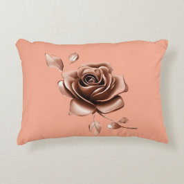 Almofada Decorativa Chocolate Rose Glaze AI art