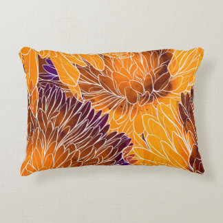 Almofada Decorativa Chrysanthemum Japonês: Watercolor Seamless Patter