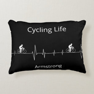 Almofada Decorativa Ciclografando a vida, pulsação personalizável