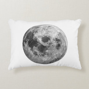 Almofada Decorativa Ciência da Astronomia Espacial legal com Lua Cheia