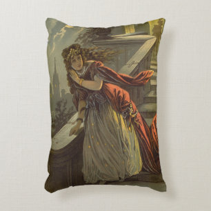 Almofada Decorativa Cinderela Vintage, Contos de Fadas Vitorianos