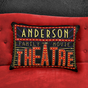 Almofada Decorativa Cinema em casa da Marquee do Cinema Personalizad