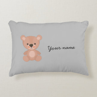 Almofada Decorativa Cinza de bonecas rosa adoráveis personalizadas