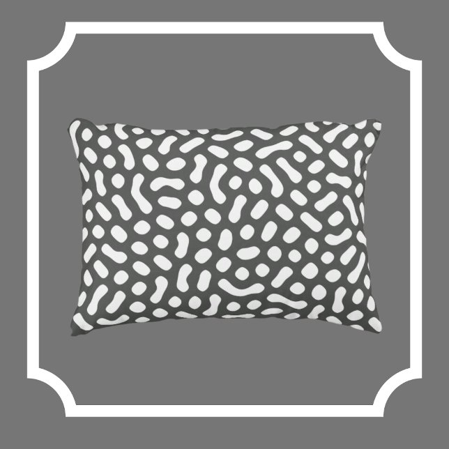 Almofada Decorativa Cinzas com formas semelhantes a White Jelly Bean (Criador carregado)