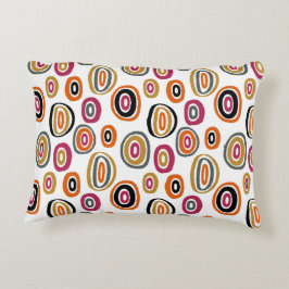 Almofada Decorativa círculos coloridos, arte abstrata geométrica