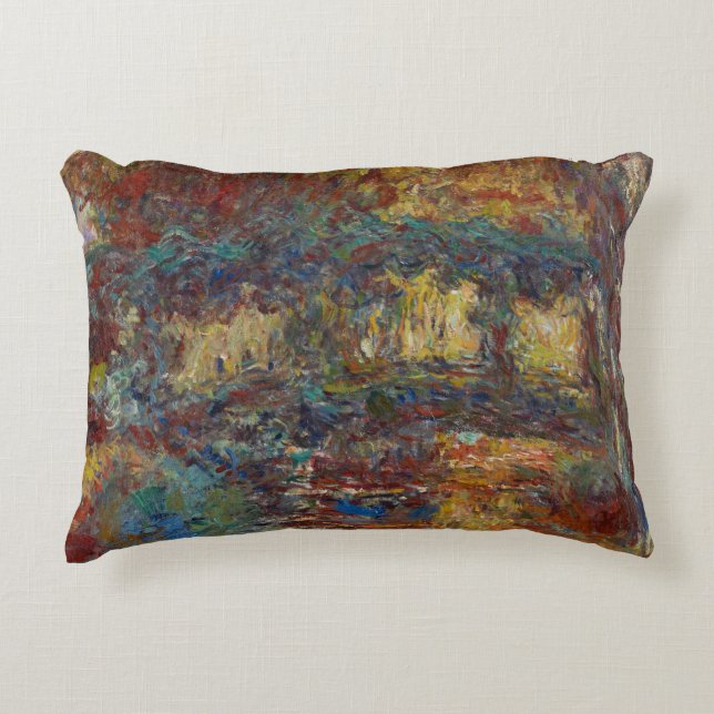 Almofada Decorativa Claude Monet | a ponte japonesa (Frente)