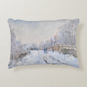 Almofada Decorativa Claude Monet - Cena de Neve na Argentina