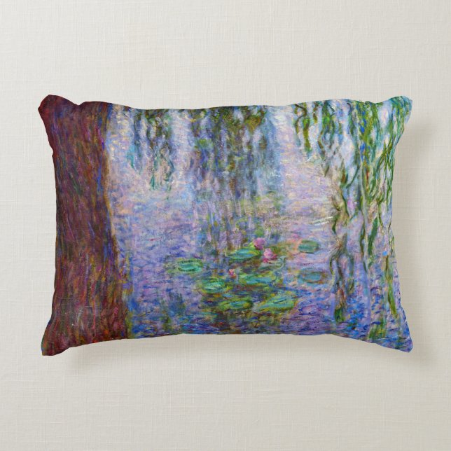 Almofada Decorativa Claude Monet - Lírios Hídricos (Frente)