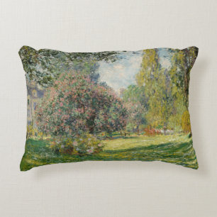 Almofada Decorativa Claude Monet - Paisagem: O Monceau Parc
