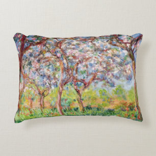 Almofada Decorativa Claude Monet Printemps um Giverny, 1903