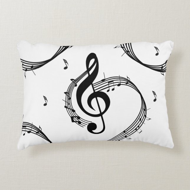 Almofada Decorativa Climactic G Clef Music (Frente)