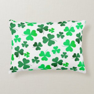 Almofada Decorativa Clover Shamrock Dia de São Patrício verde irland