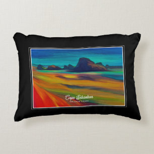 Almofada Decorativa Coast Art Colorida de Cape Sebastian Oregon