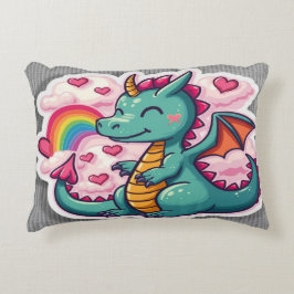 Almofada Decorativa Cobrir Travesseiro Quirky Dragon Delight