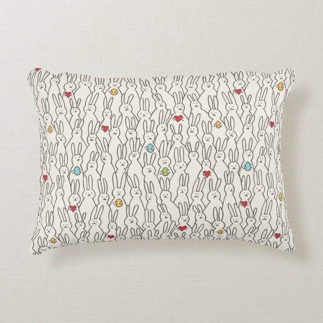 Almofada Decorativa Coelhinho Da Páscoa: Divertimento Perfeito. (Frente)