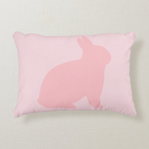 Almofada Decorativa Coelho cor-de-rosa no rosa