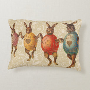 Almofada Decorativa Coelho da Páscoa Ovos Dançantes